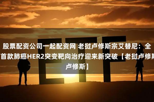 股票配资公司一起配资网 老挝卢修斯宗艾替尼：全球首款肺癌HER2突变靶向治疗迎来新突破【老挝卢修斯】